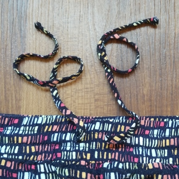 Drawstring Rainbow Block Skirt - Picture 3 of 7